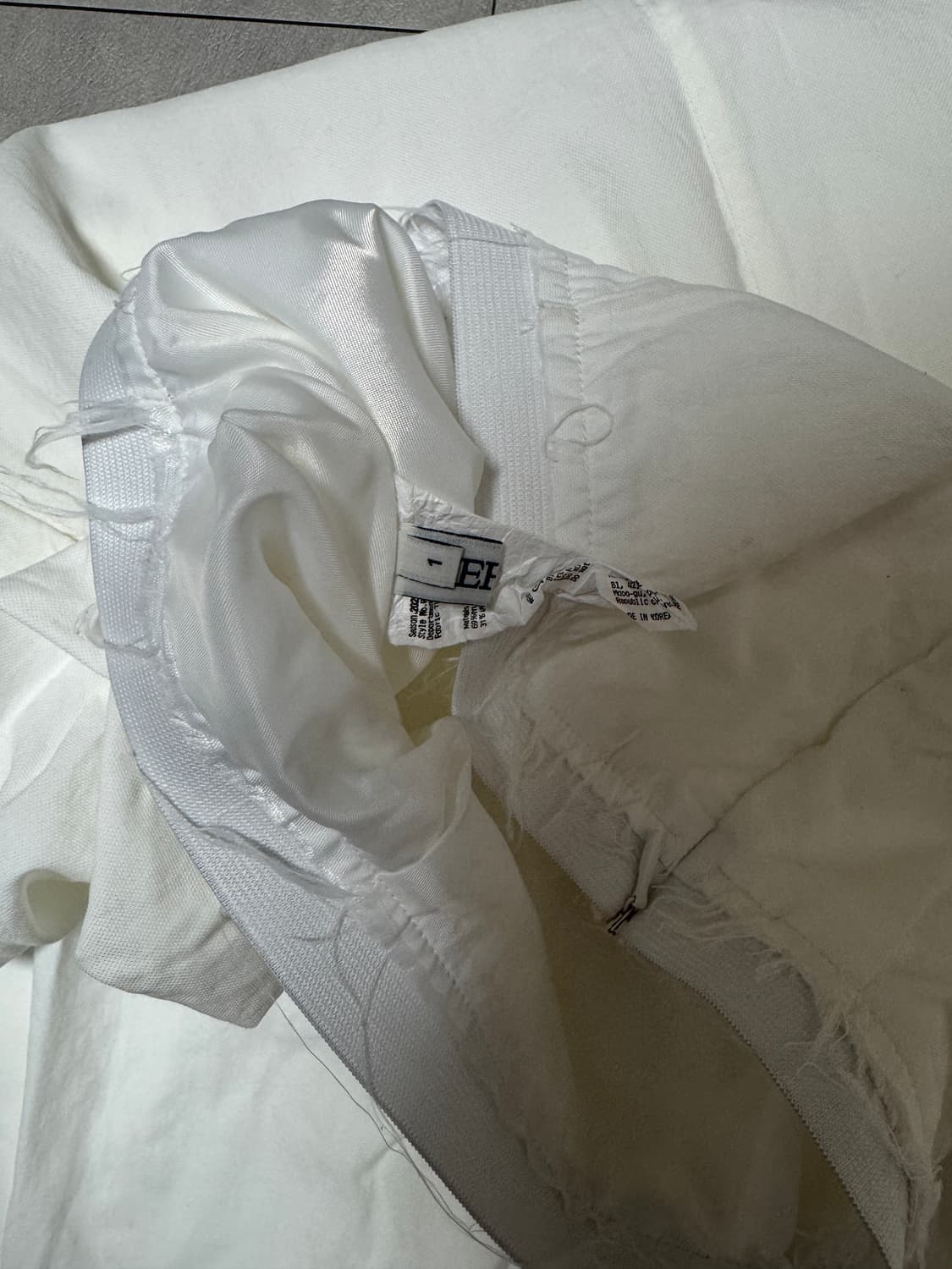 리포스 CUTTING PLEATS SKIRTS (WHITE) 상품이미지2