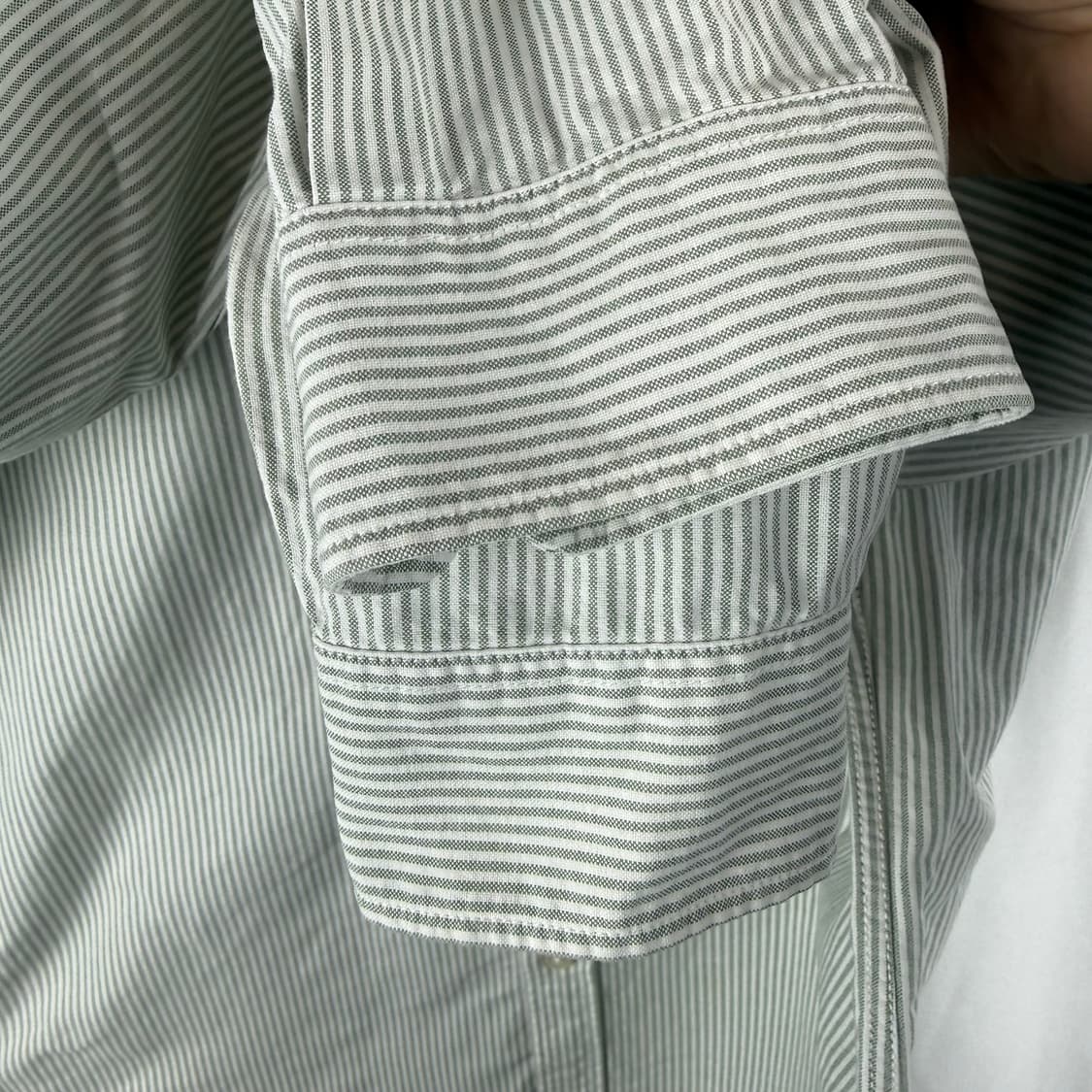 XL) 라코스테 스트라이프 옥스포드 셔츠 상품이미지5