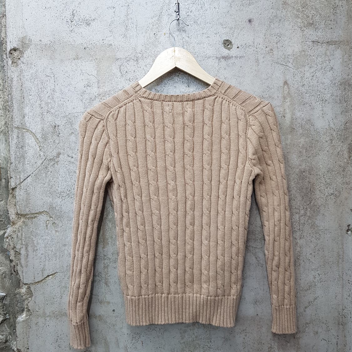 폴로 랄프로렌 라운드넥 케이블 니트 XS사이즈  상품이미지2