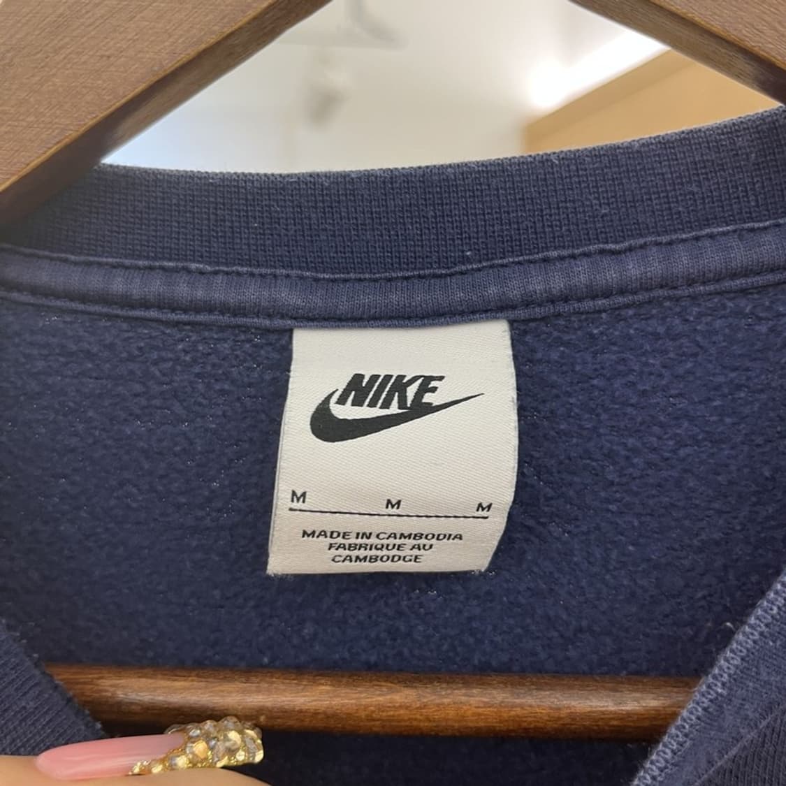 나이키 올드스쿨 스트릿 힙합 빅로고 크롭 맨투맨 M C11029 상품이미지5