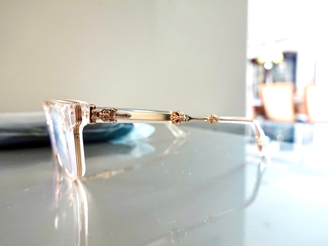 크롬하츠 덕버터 크리스탈/골드 안경 상품이미지3