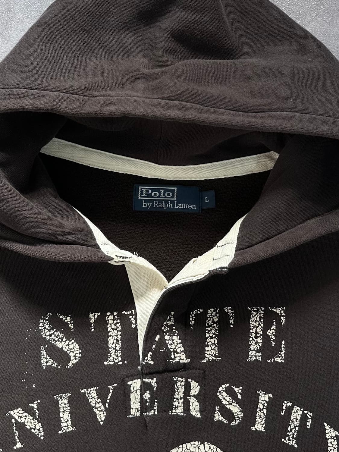 폴로 유니버시티 프린트 크랙 후디 (va.78) 상품이미지5