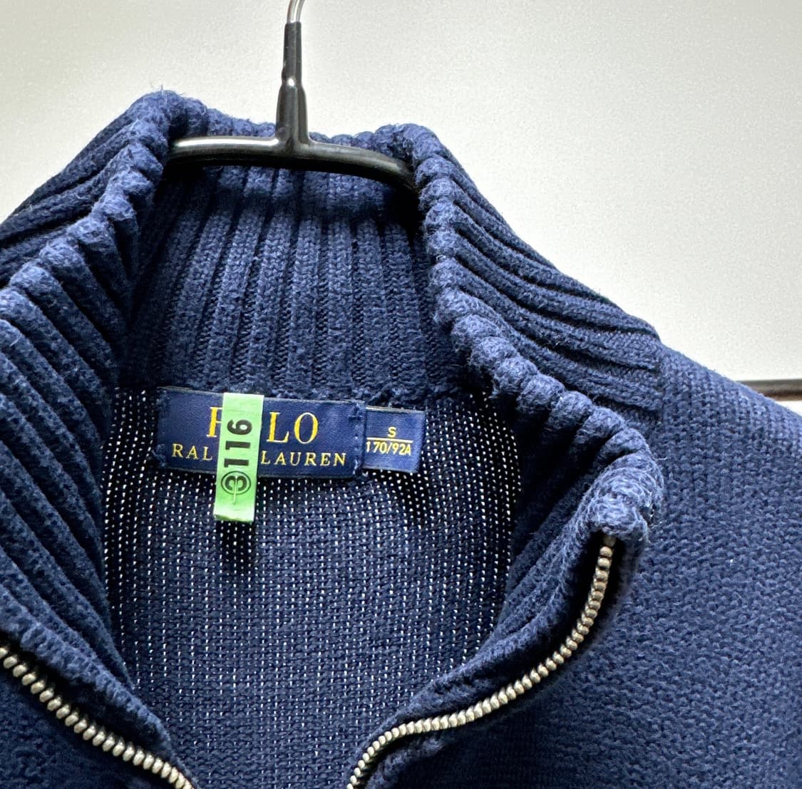 [S] 폴로 랄프로렌 네이비 하프 집업 니트 상품이미지3