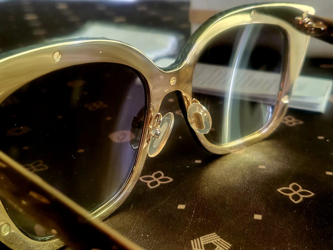 (미사용 새제품) 지미추 리얼 레더 (가죽커버) 선글라스 상품이미지5