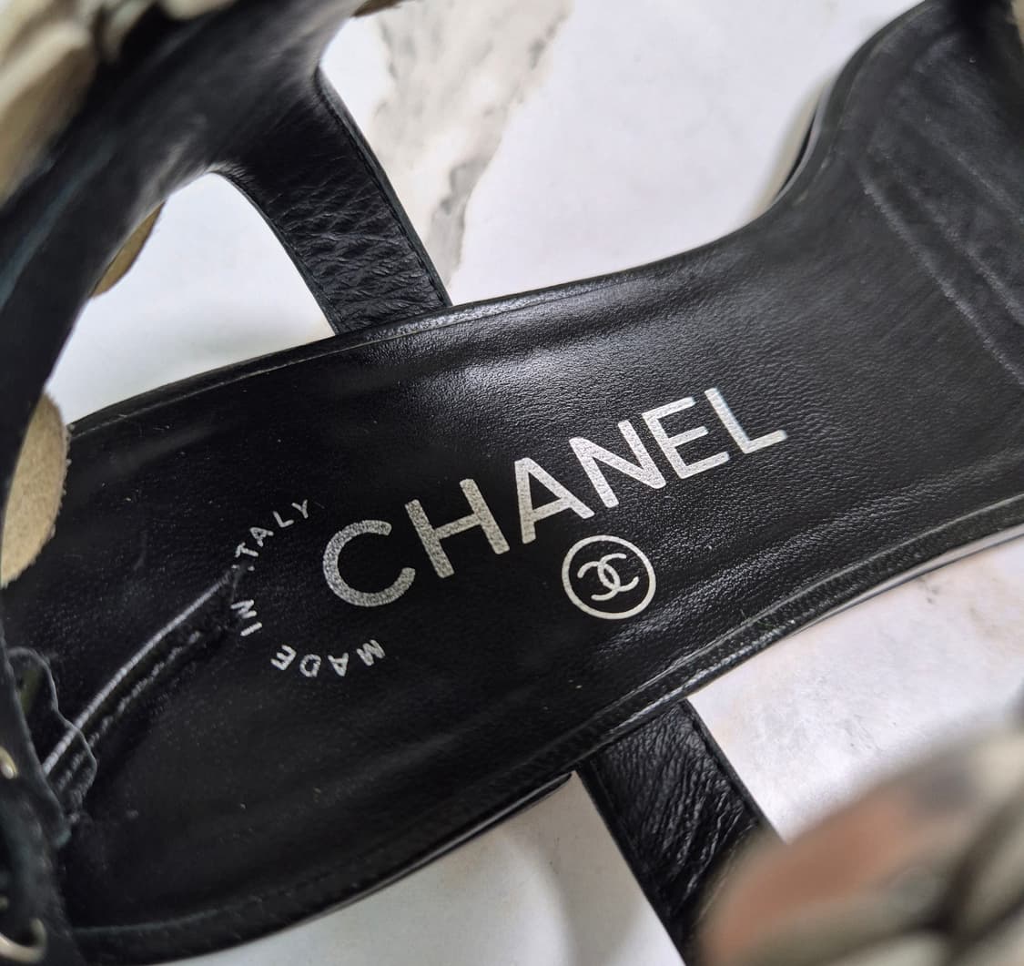 (정품) 샤넬 까멜리아 샌들 37 상품이미지5