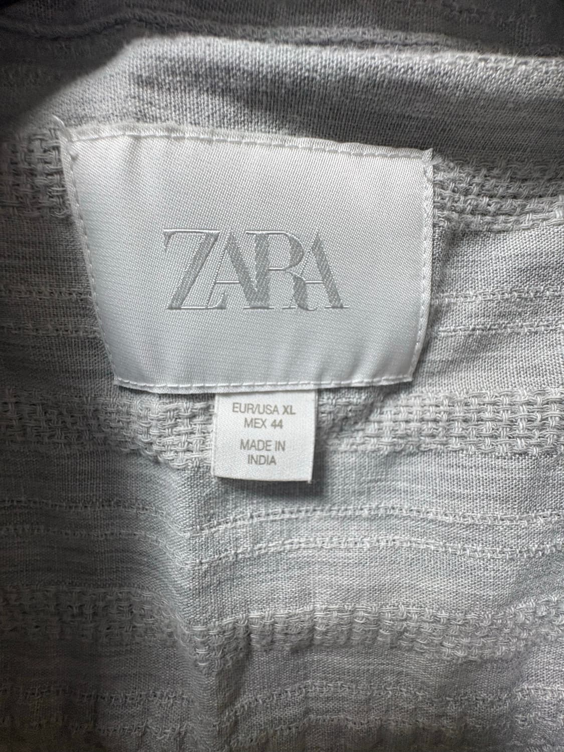 자라 그레이 반팔 셔츠 XL size 상품이미지2