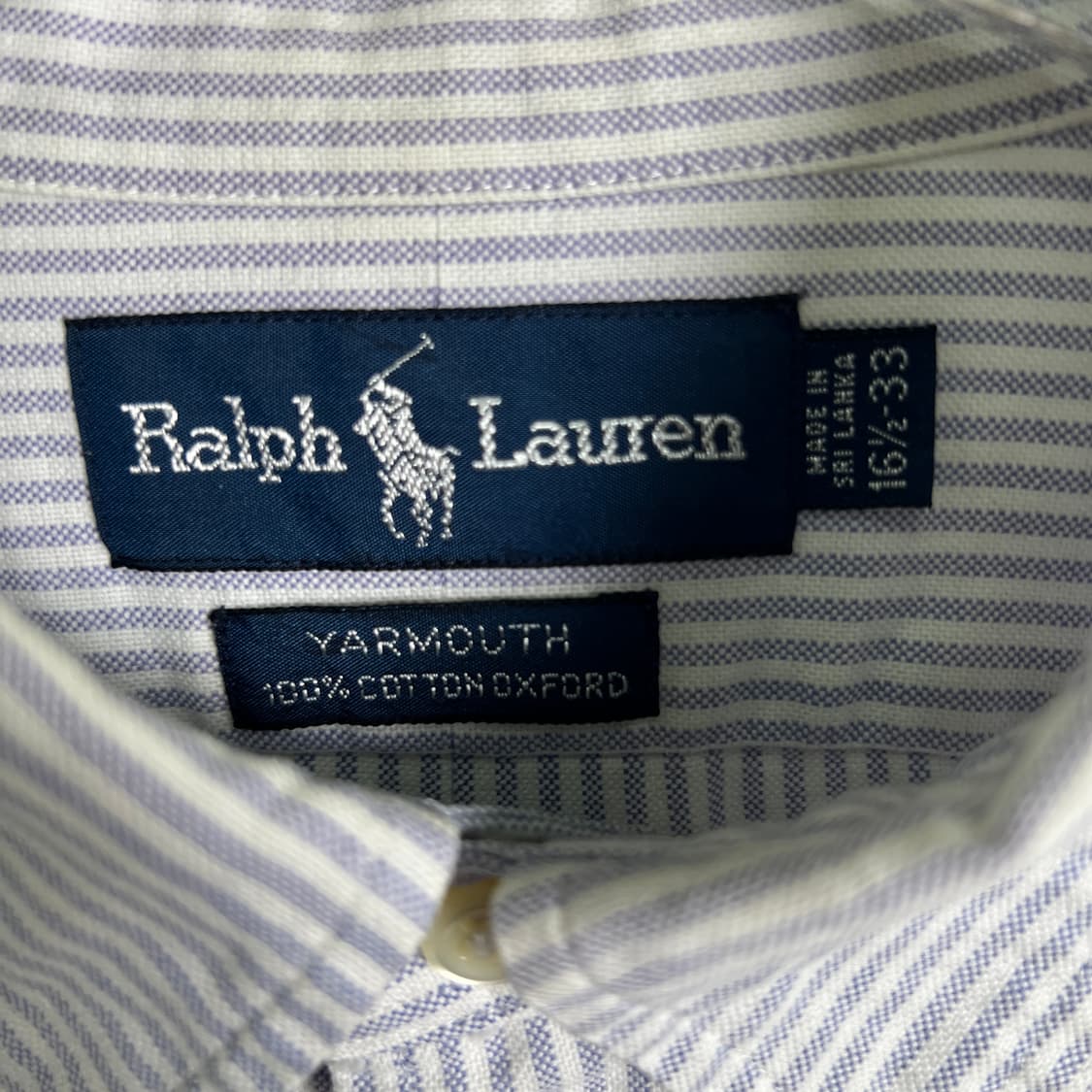 폴로 랄프로렌 스트라이프 옥스포드 셔츠 XL 상품이미지3