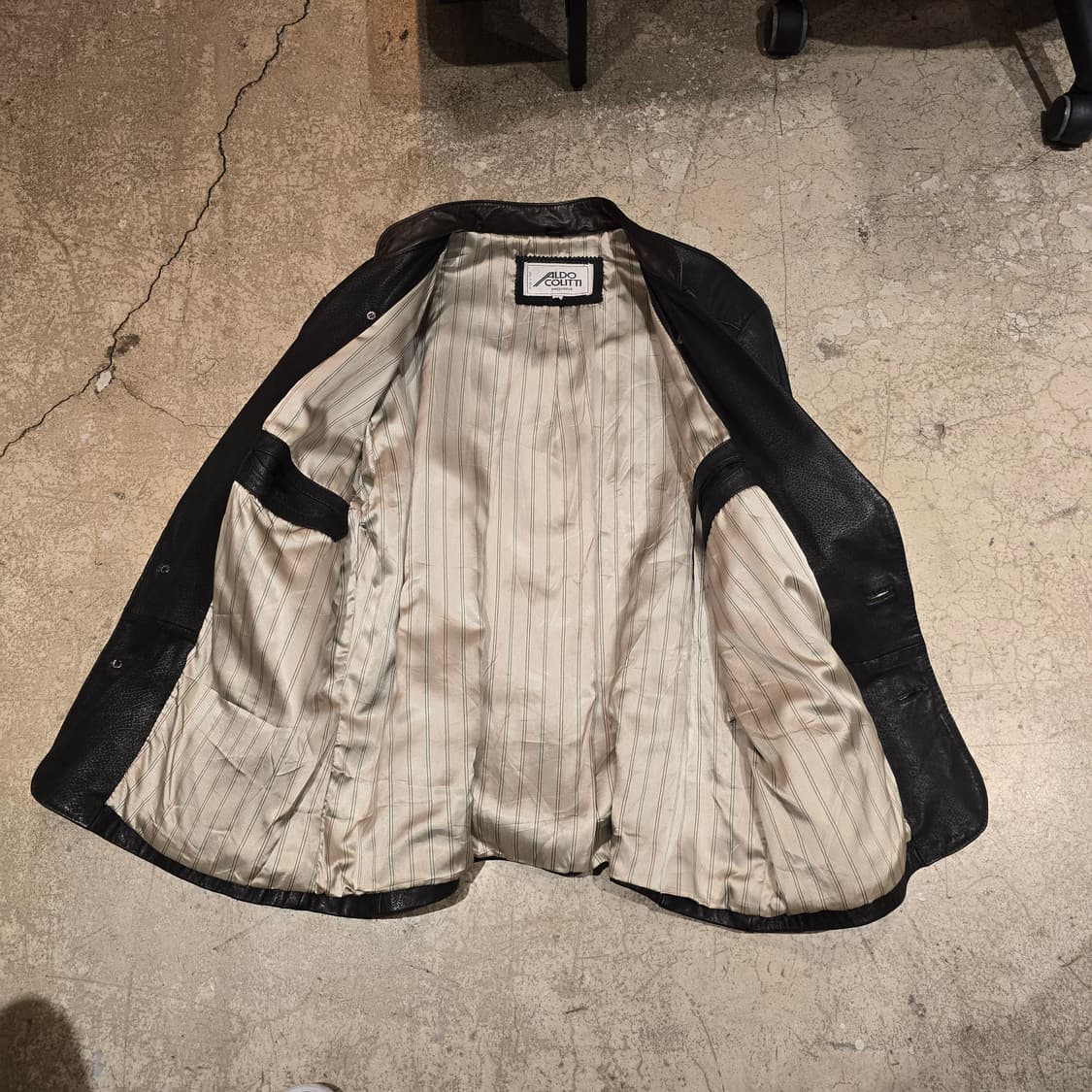 80s vintage Nappa Leather Jacket 상품이미지5