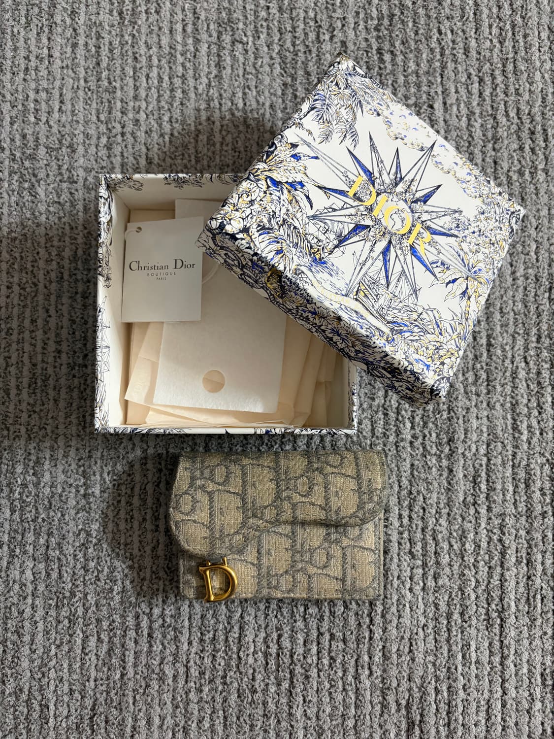 디올 오블리크 새들 카드지갑 상품이미지1