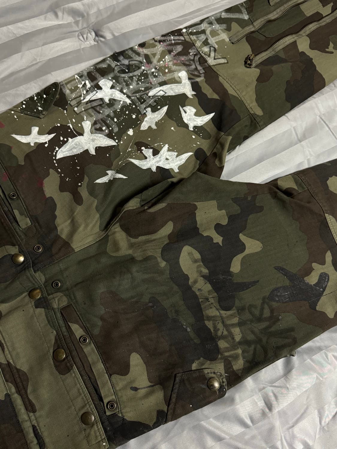 [M] 페이스커넥션 카모 페인팅 카고팬츠 상품이미지3