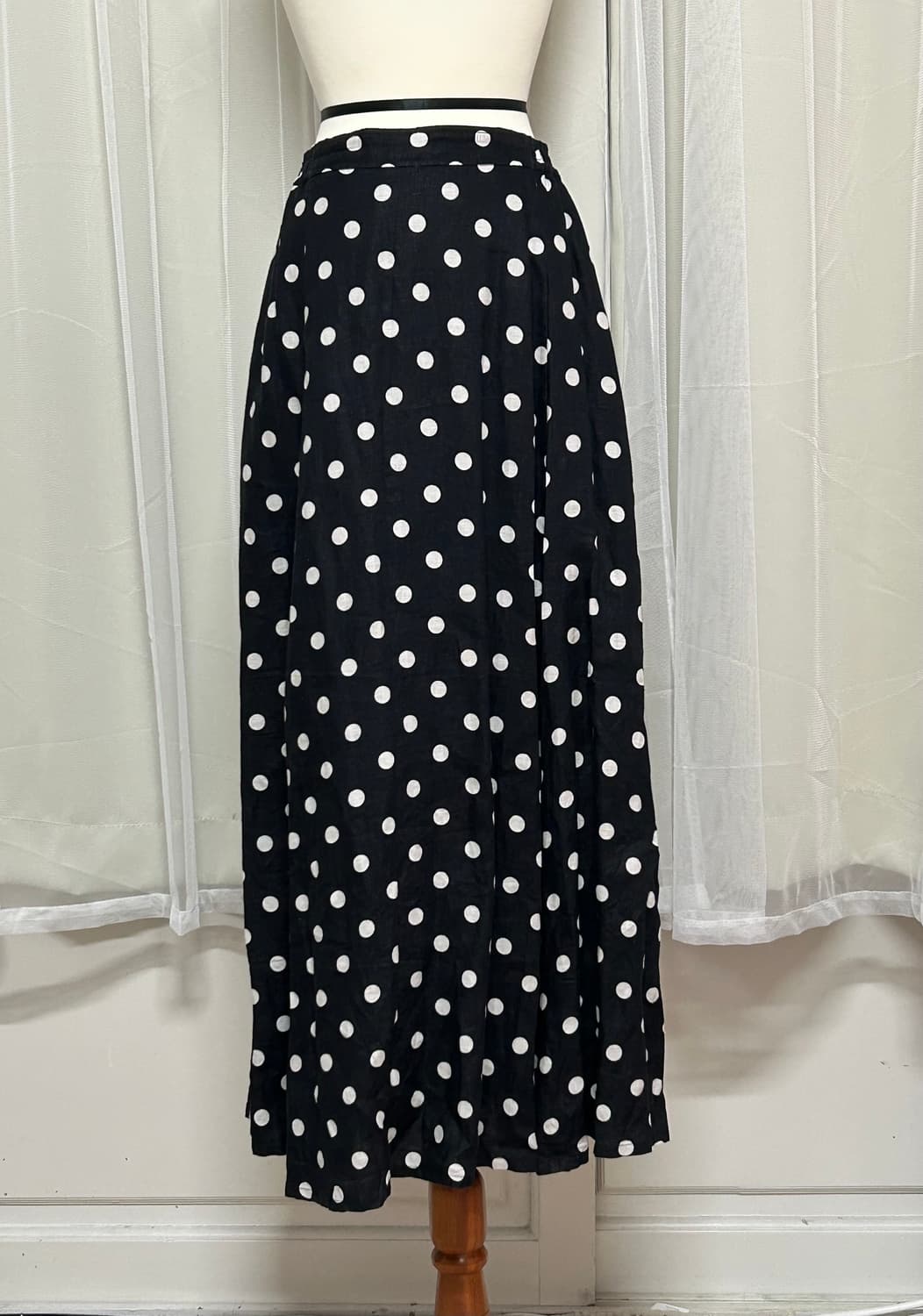 일본 빈티지 도트 롱스커트 상품이미지1