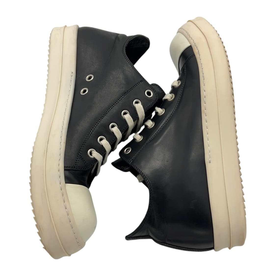 250 릭오웬스 라몬즈 로우 블랙 (EU39.5) 상품이미지3