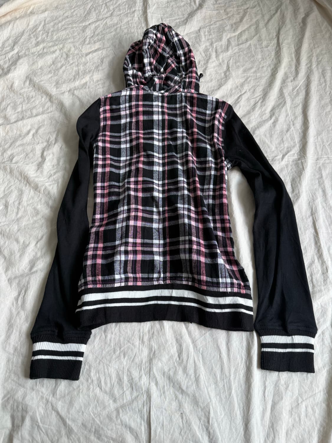 스카이봄버 캐캐체 펑크 투웨이 체크 집업 상품이미지5