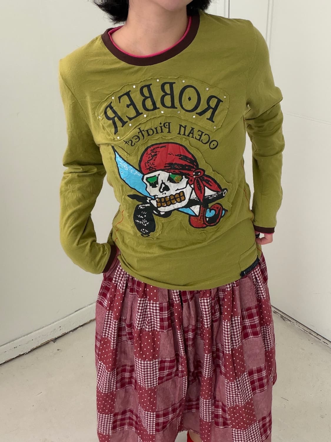 일본빈티지 y2k 괴짜 롱슬리브 상품이미지2