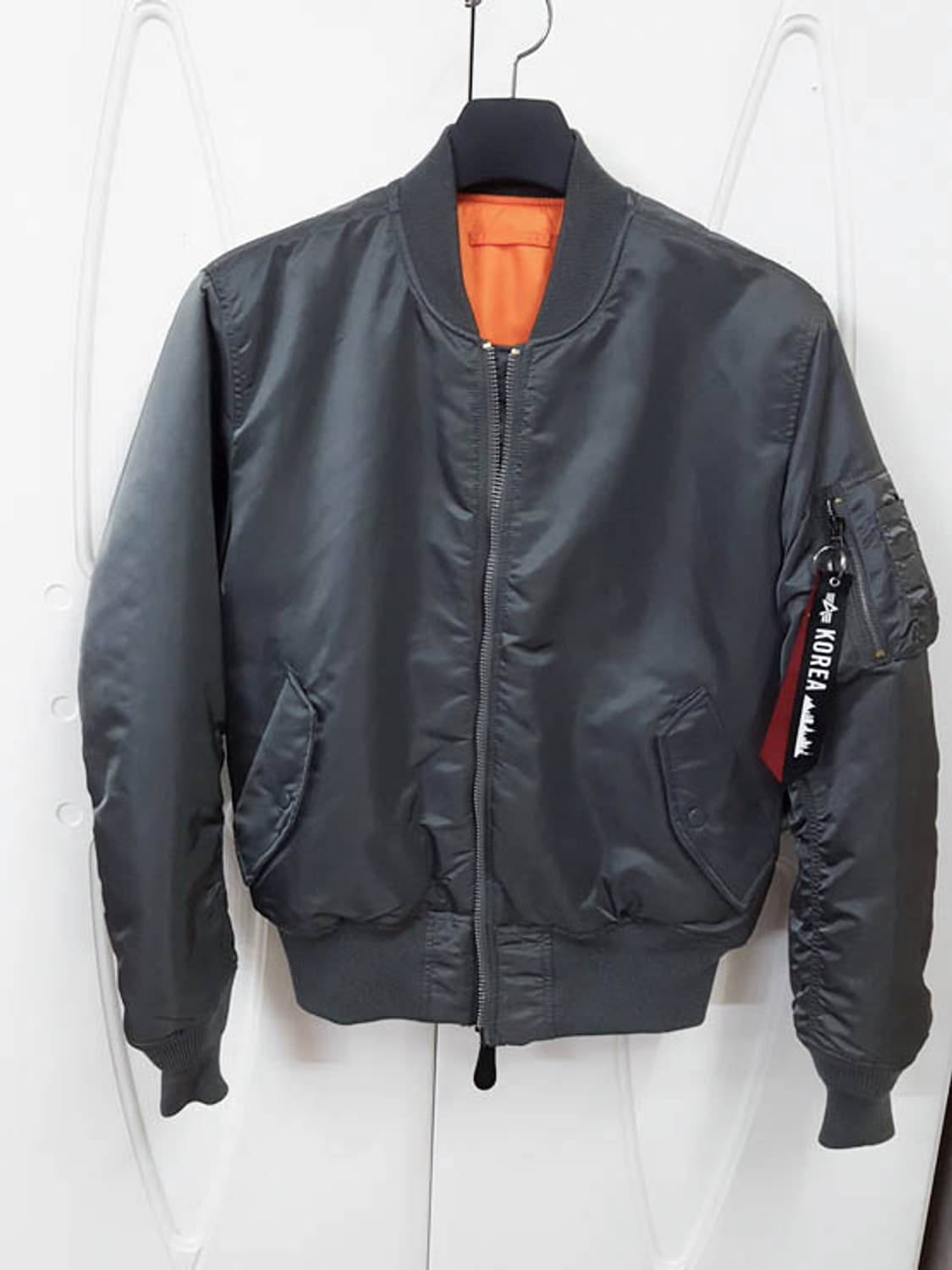 알파인더스트리 남성 MA-1 플라이트 자켓 건메탈 M 상품이미지1