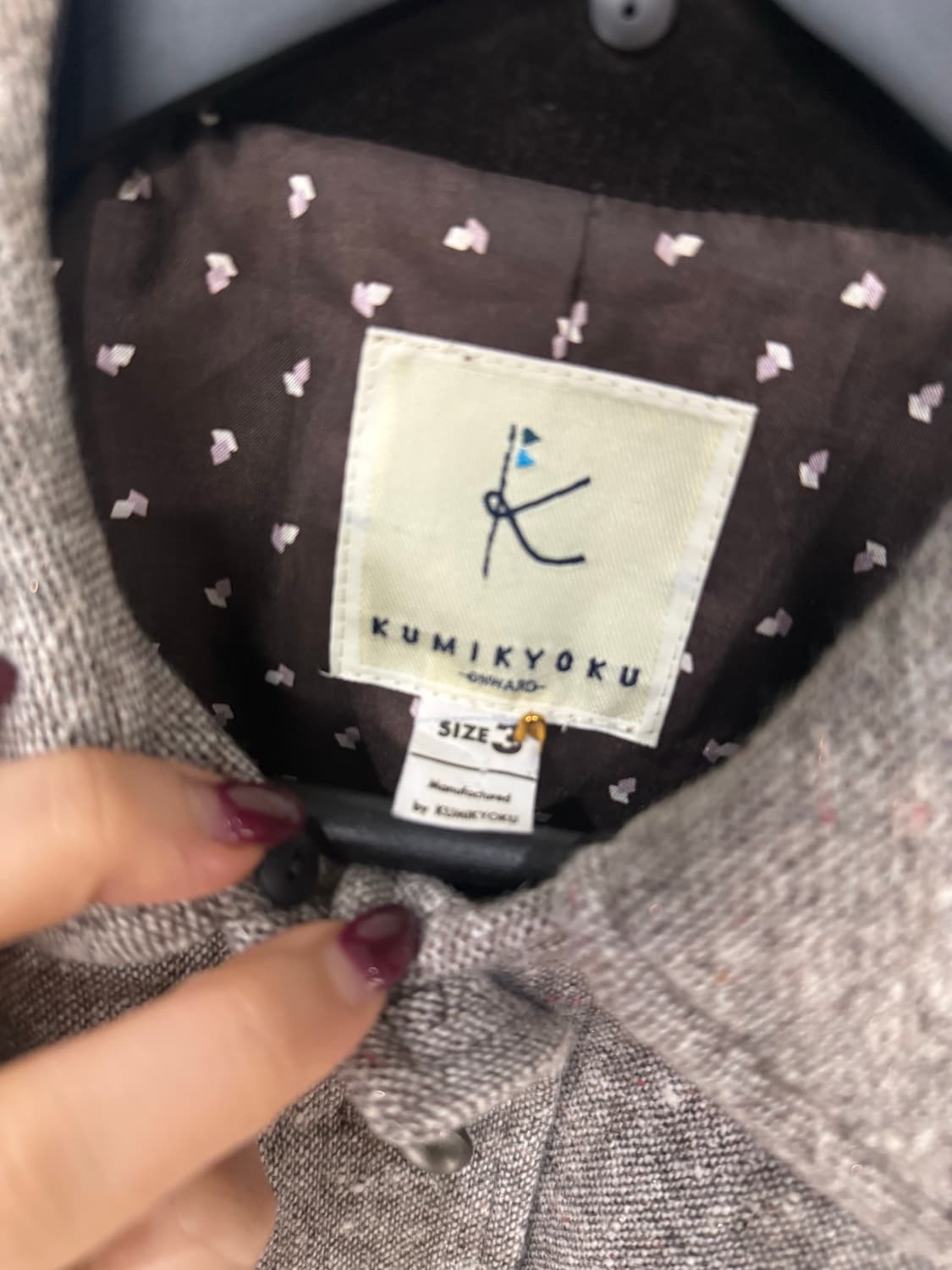 KUMIKYOKU button-up detail coat 상품이미지9