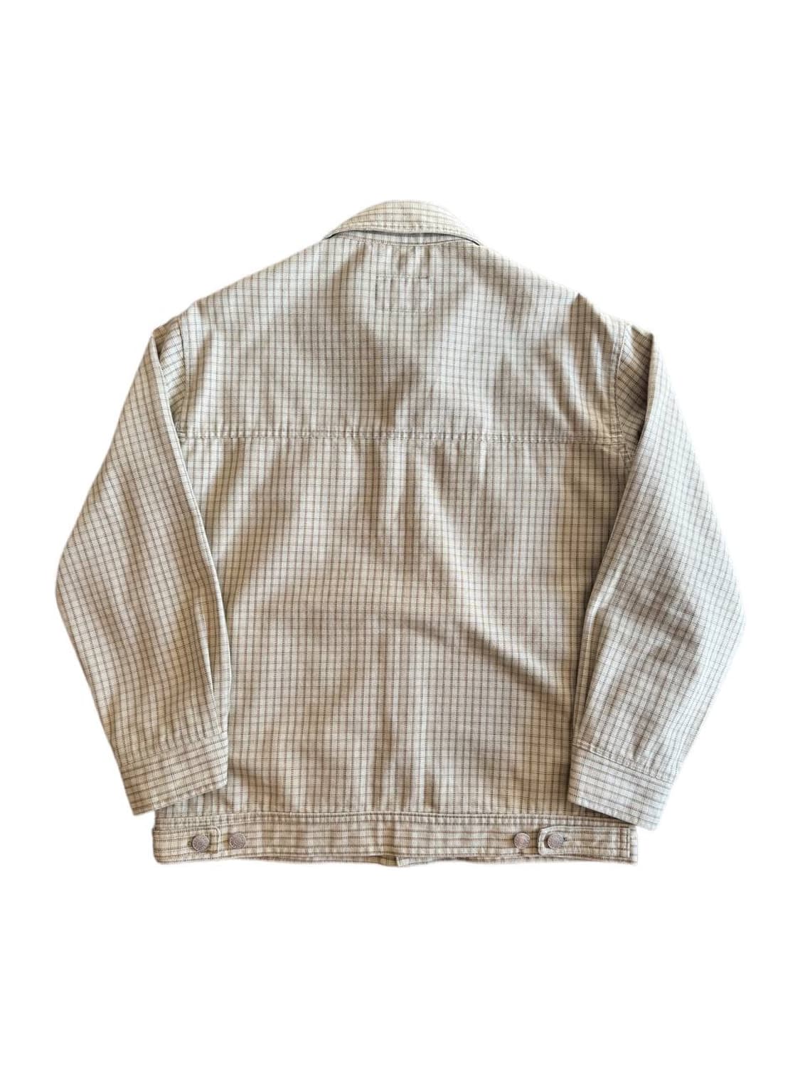 90-00s Stussy square checked work jacket 상품이미지2