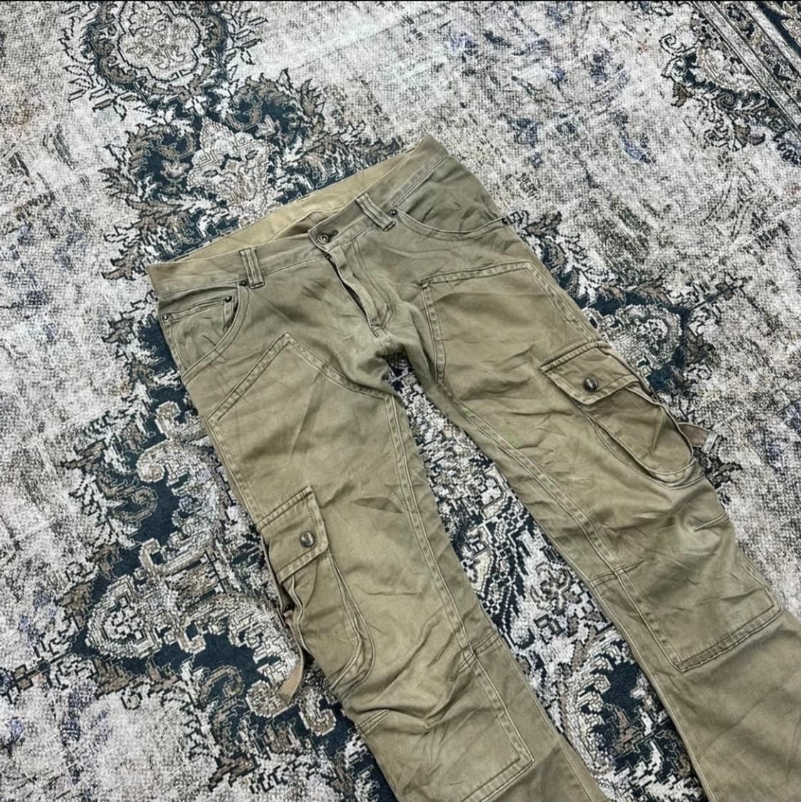 Y2k 카키 카고 팬츠 상품이미지2