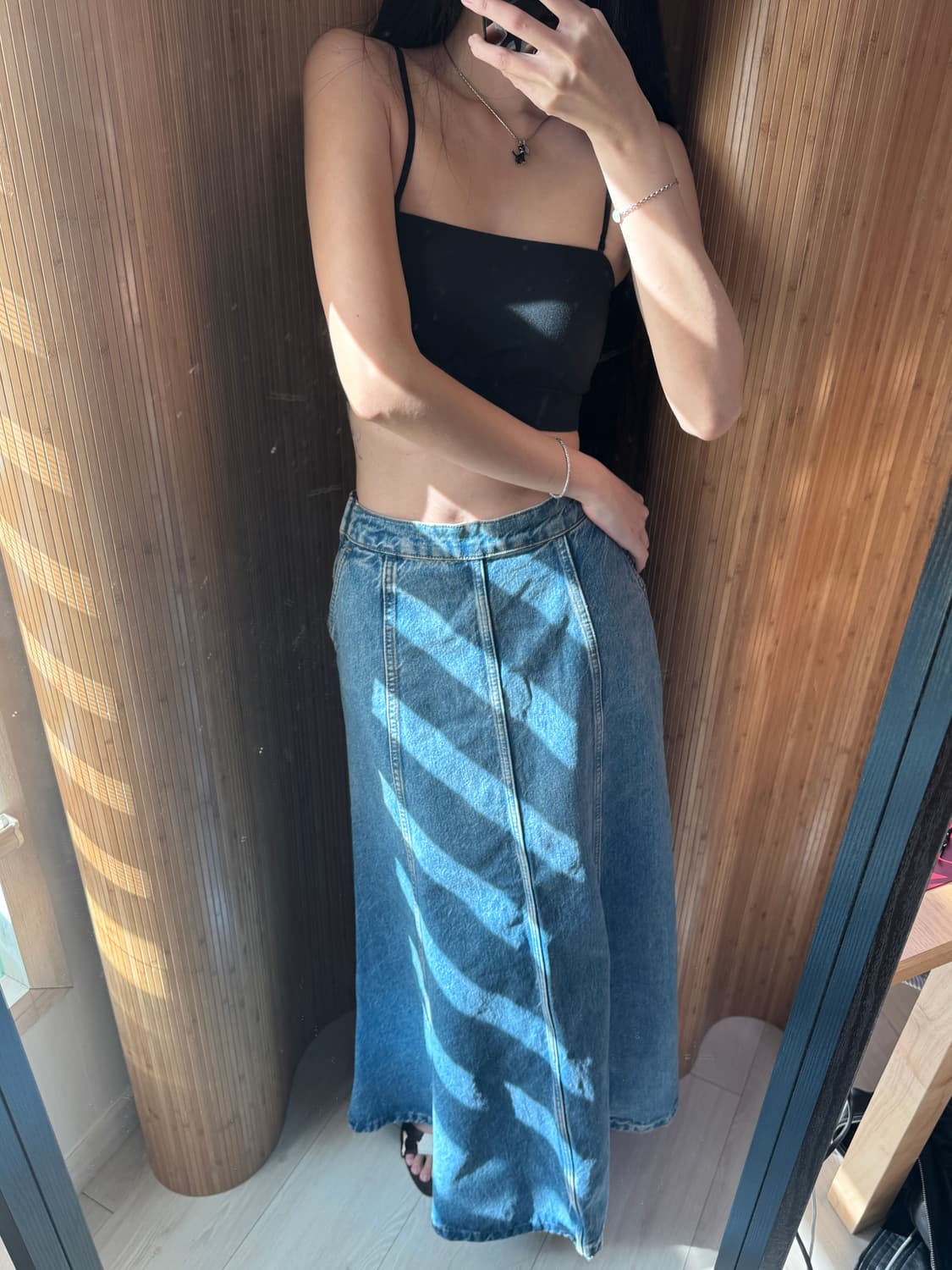 Zara 머메이드 롱 맥시 데님 스커트 상품이미지1