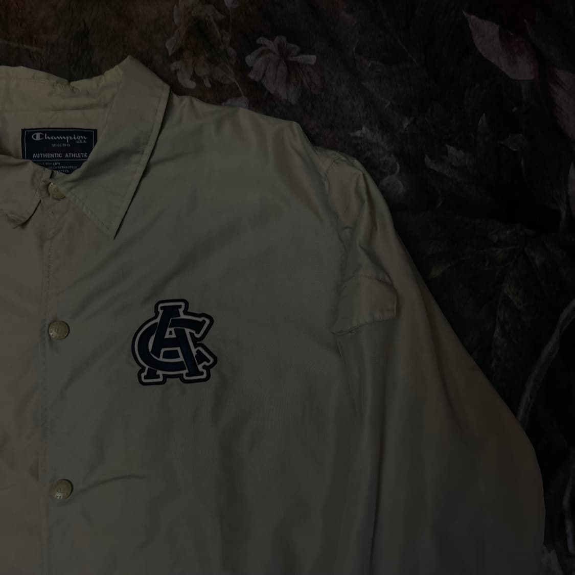 챔피온 빈티지 어센틱 베이지 나일론코치자켓 100 상품이미지2