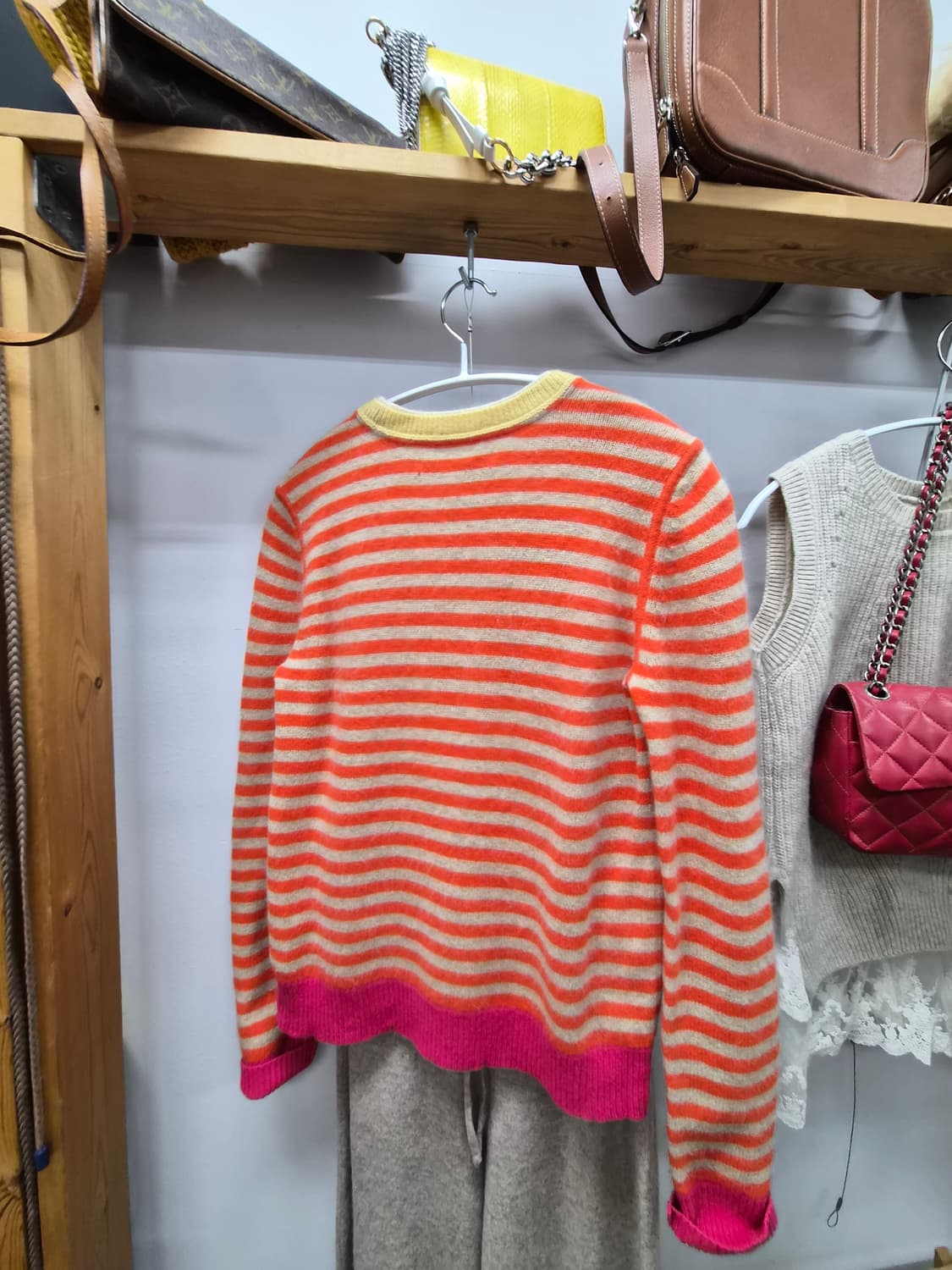 타미힐피거스트라이프 니트. 캐시미어100% 팬츠 상품이미지6