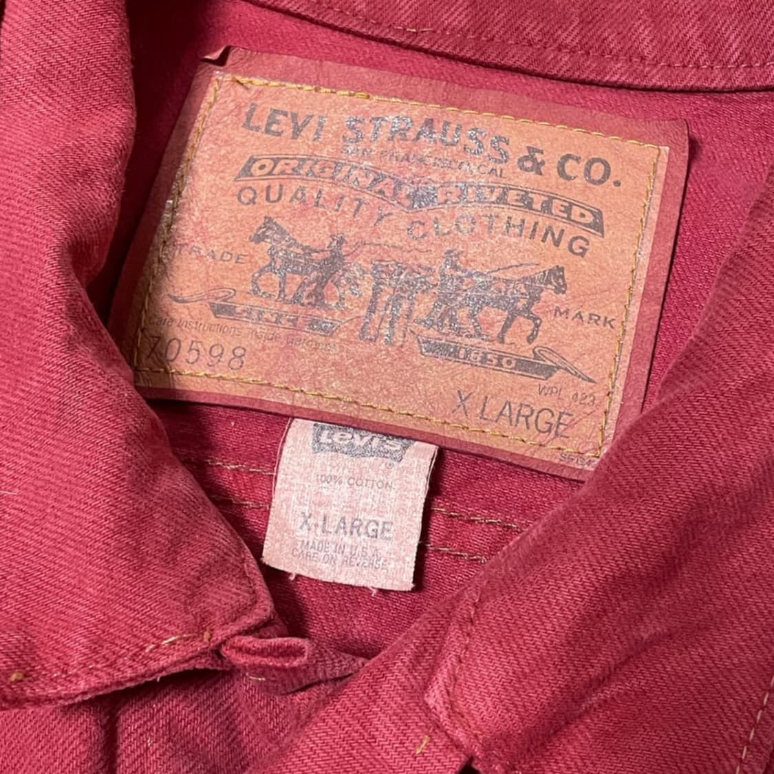 Levi's Type 3 jacket orange 오렌지 데님 트러커 상품이미지4