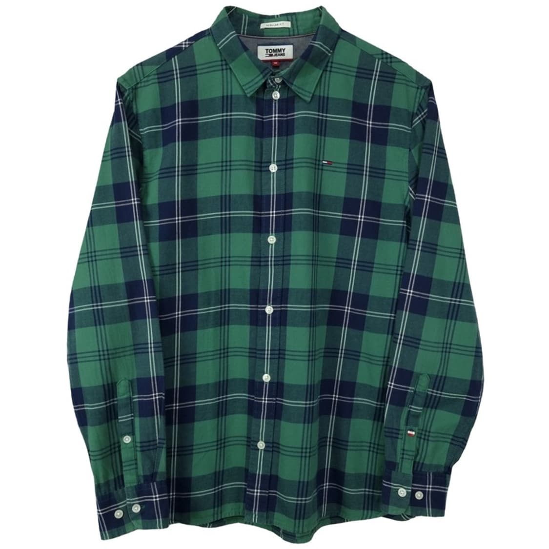 [타미힐피거] 로고 자수 빈티지 체크 셔츠 M19342 상품이미지2