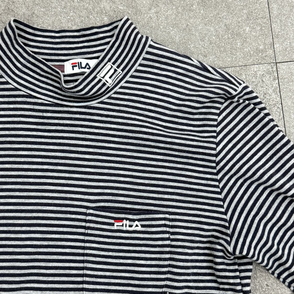 빈티지 휠라 남성 목폴라 상품이미지4