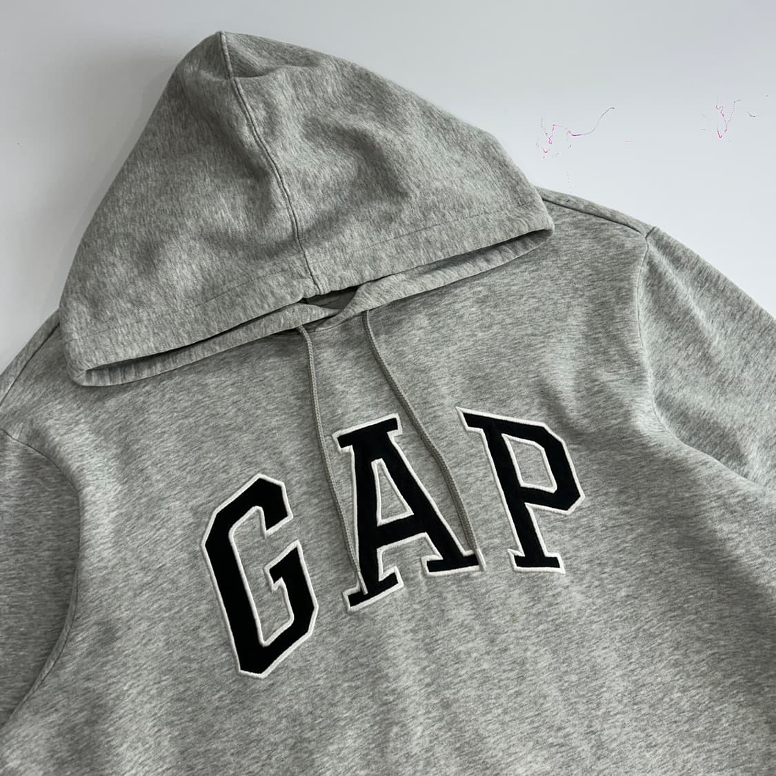 Gap 갭 블랙 로고 그레이 후드티 상품이미지4