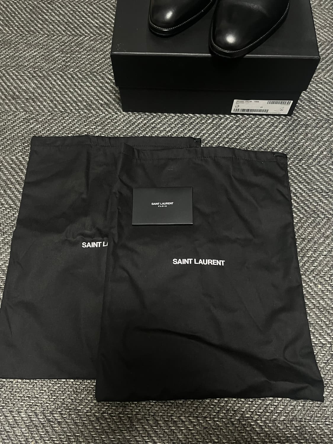 SAINT LAURENT 생로랑 와이어트 하네스 레더 앵클 부츠 41 상품이미지4