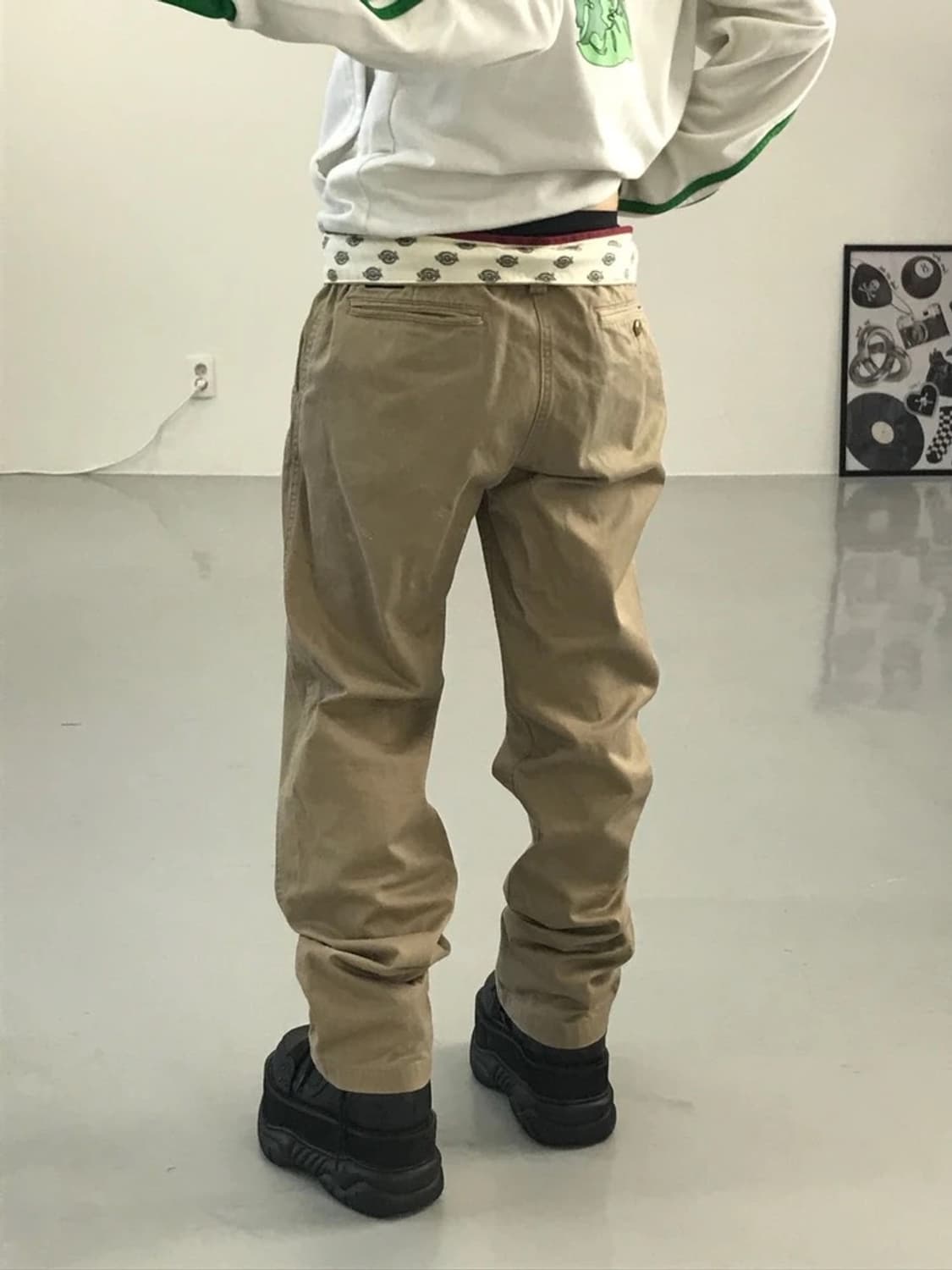 디키즈 브라운 코튼 팬츠 상품이미지3