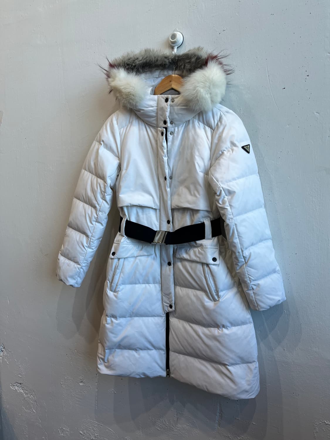 캘러웨이 폭스퍼 구스다운 벨티드 롱패딩 우먼즈 90 상품이미지1