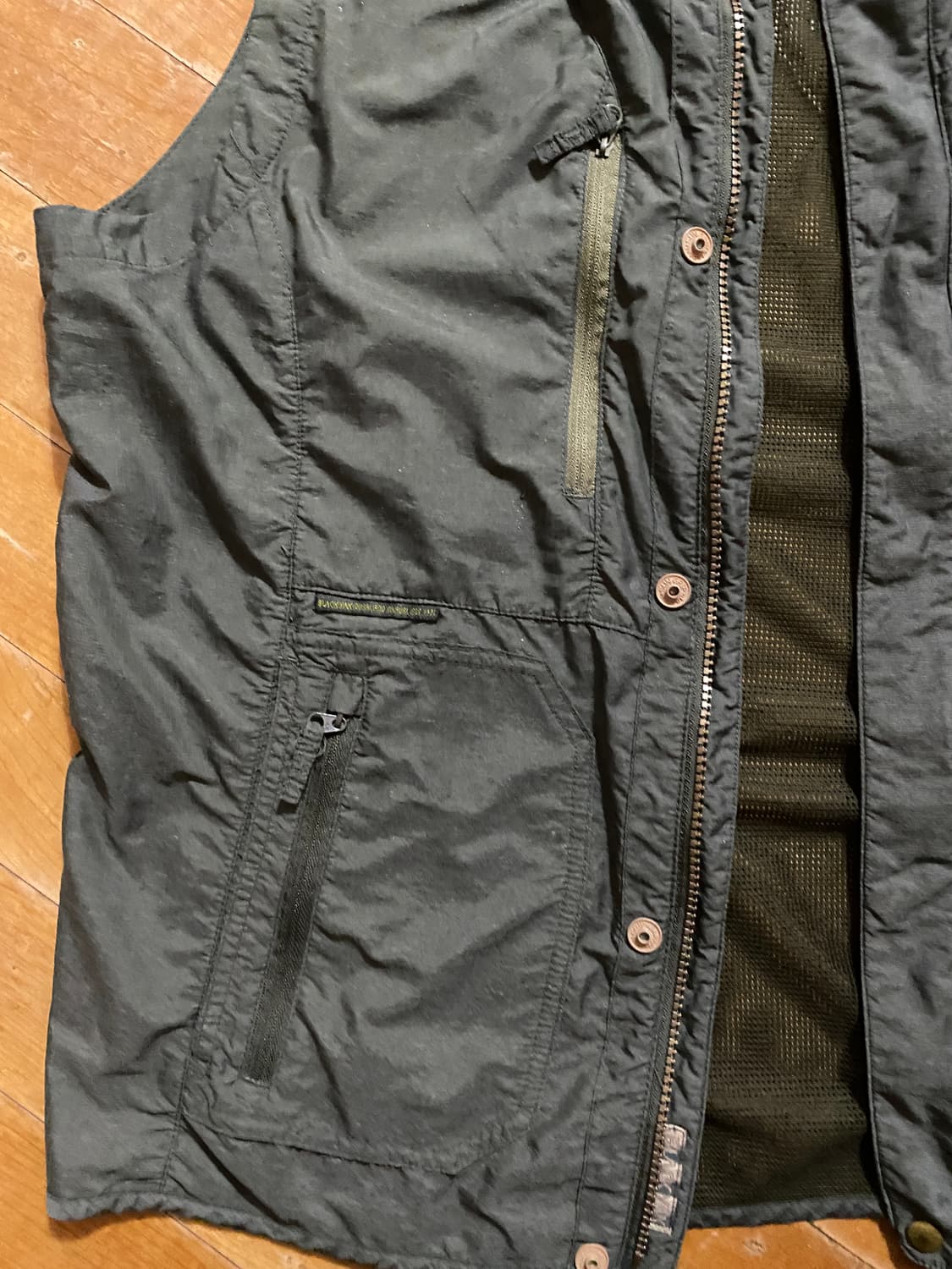 블랙야크 남성 카키 조끼 L 상품이미지4