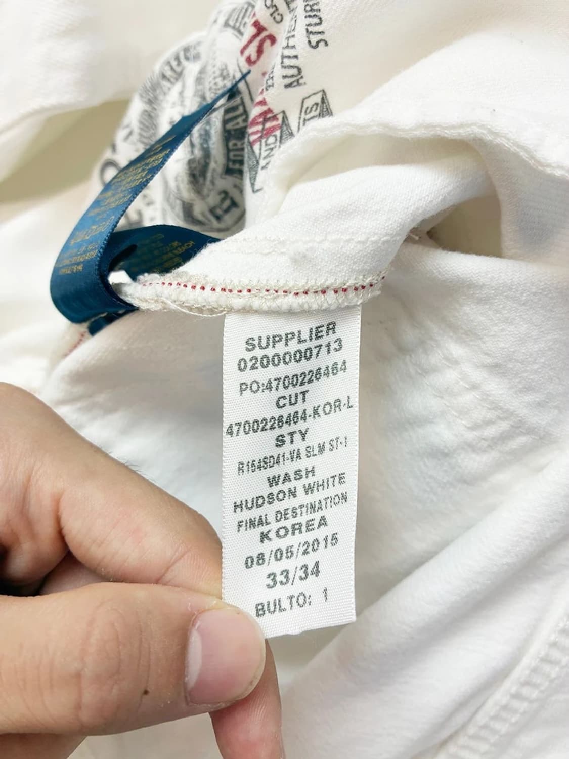 폴로 랄프로렌 10s 화이트 스트레이트 슬림 데님 팬츠 PN5028 상품이미지8