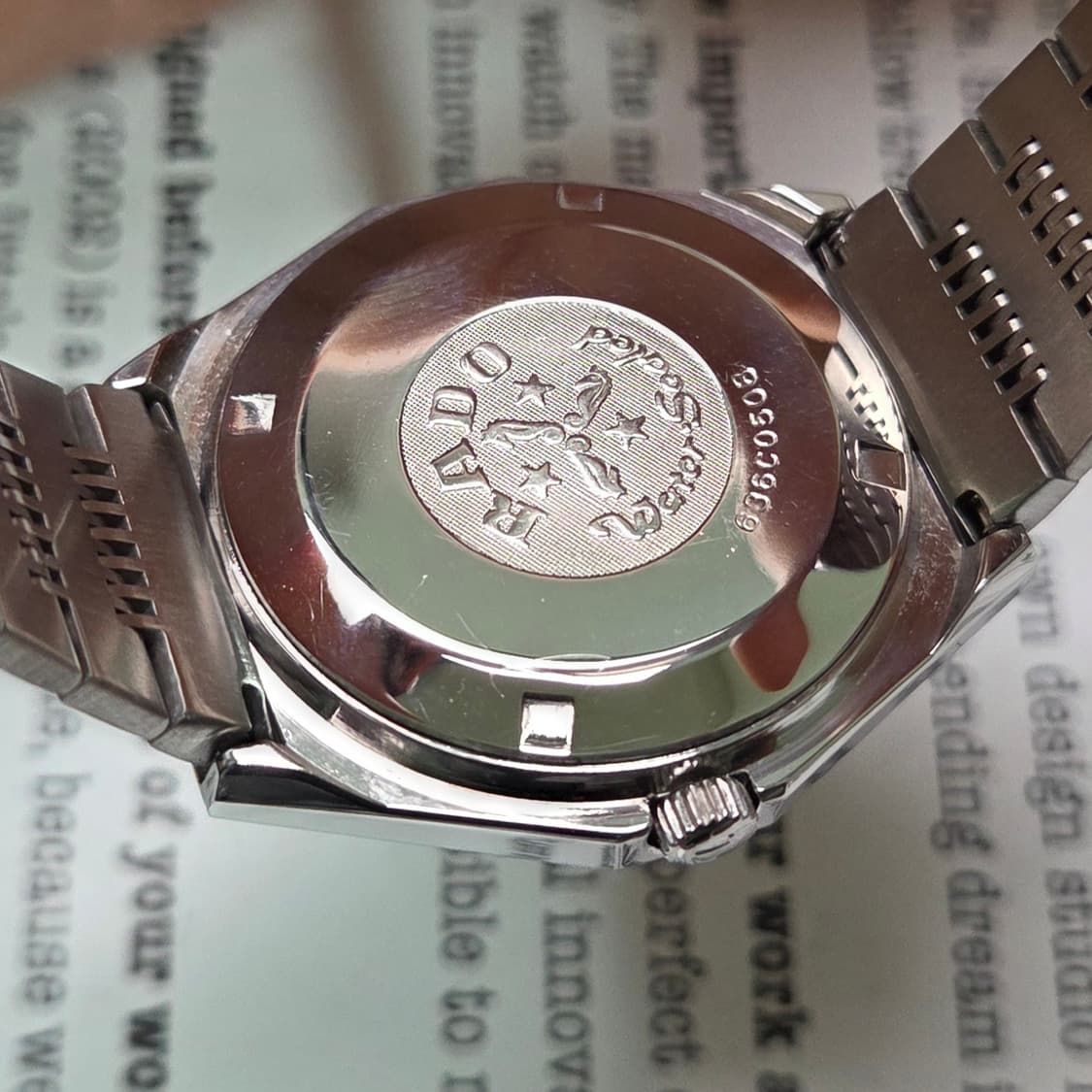 빈티지 라도 프레지던트 순정 실버판 데이데이트 오토매틱 브레이슬릿 ver 상품이미지6