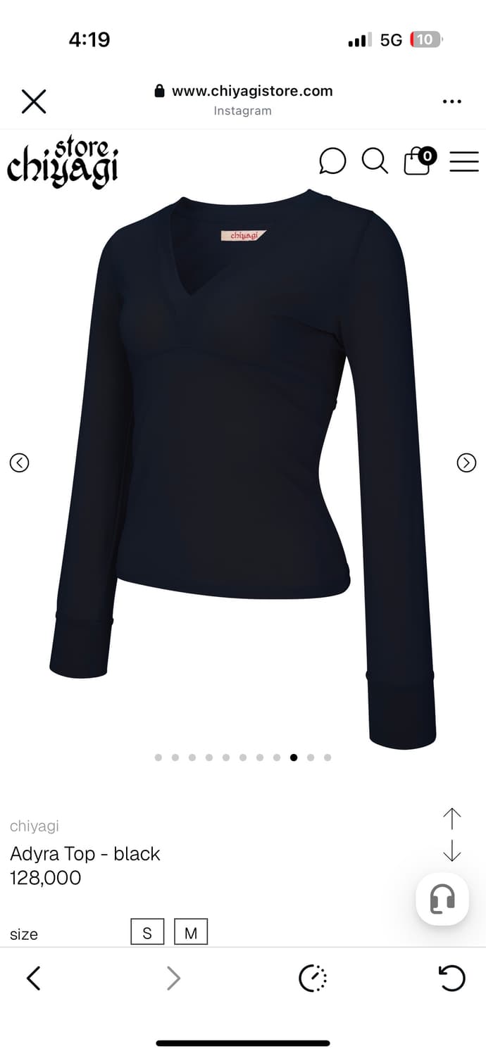 키야기 Adyra Top - black s 상품이미지3