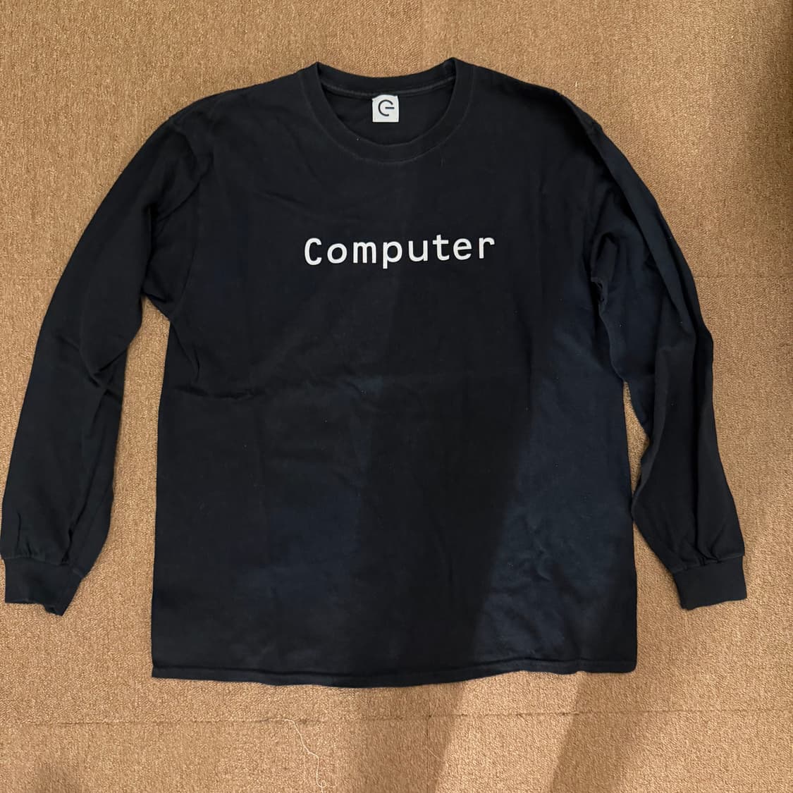 computer format 컴퓨터포맷 롱슬리브 블랙 상품이미지1