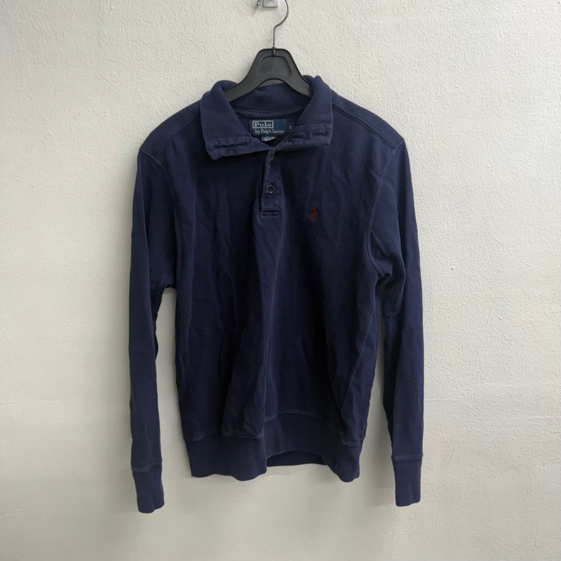 폴로 랄프로렌 네이비 버튼넥 스웨터 S 상품이미지2