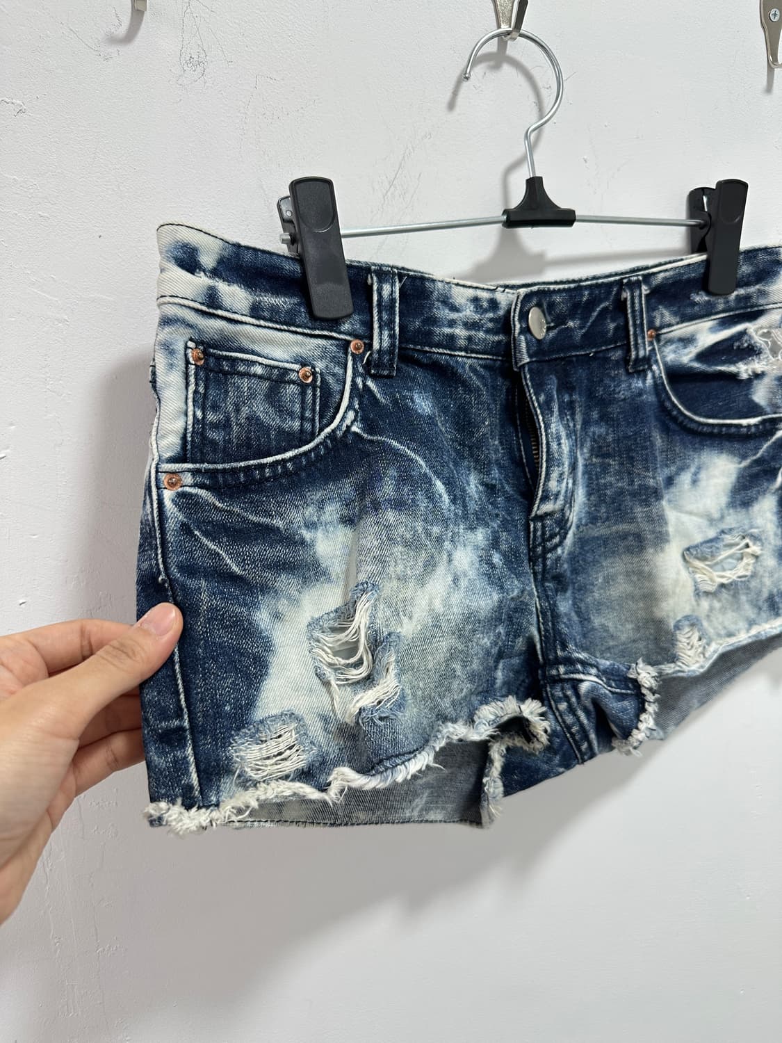 Vintage washing denim shorts 상품이미지2