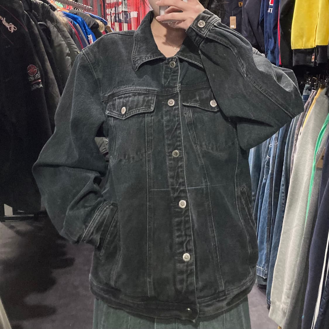 [IM] vtg 흑청 데님 자켓 상품이미지3