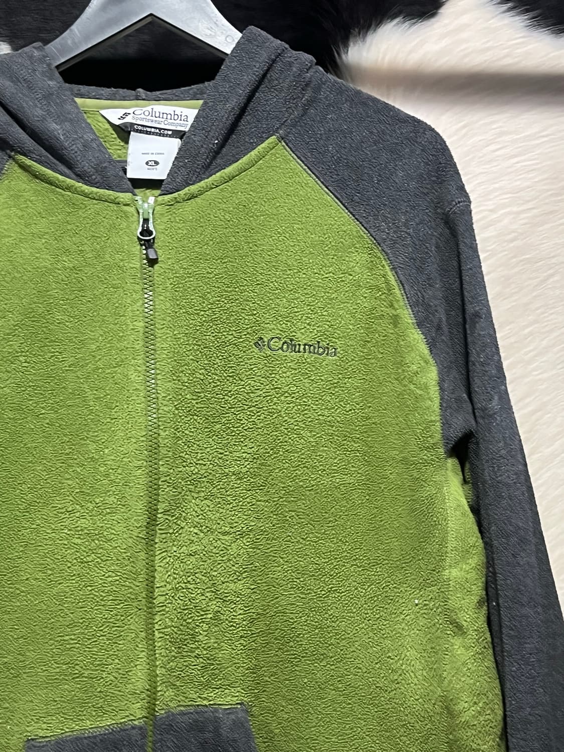 컬럼비아 투웨이 배색 후드집업 상품이미지4