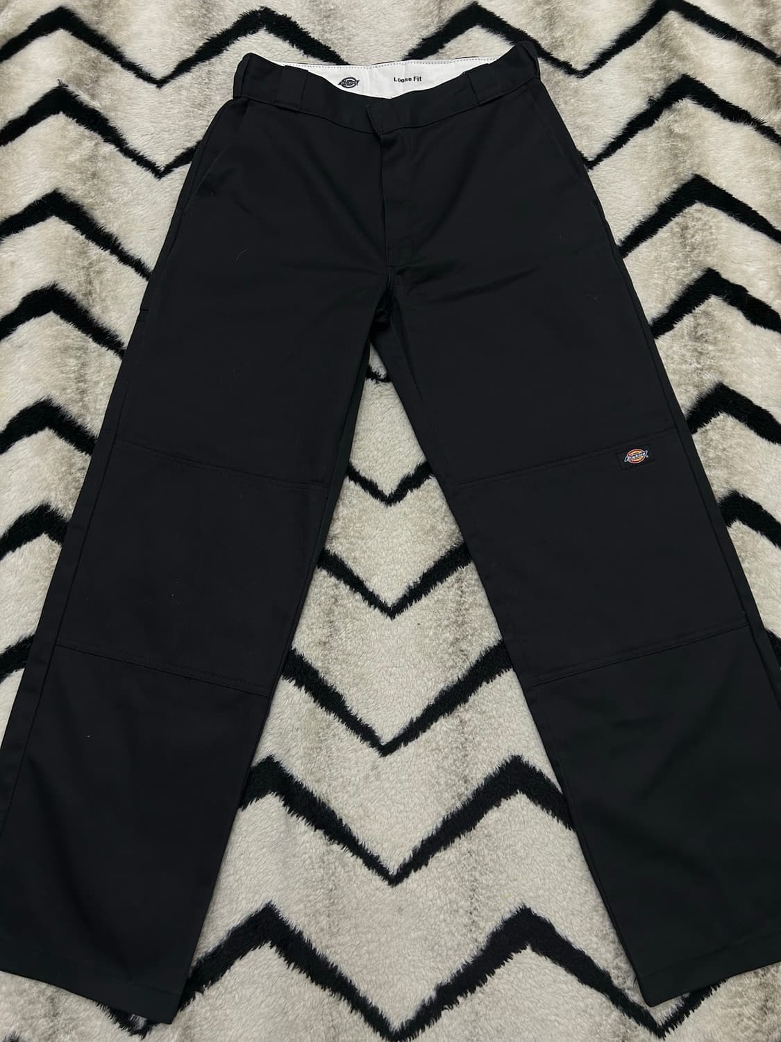 [31]디키즈 더블니 워크 팬츠/블랙 상품이미지2