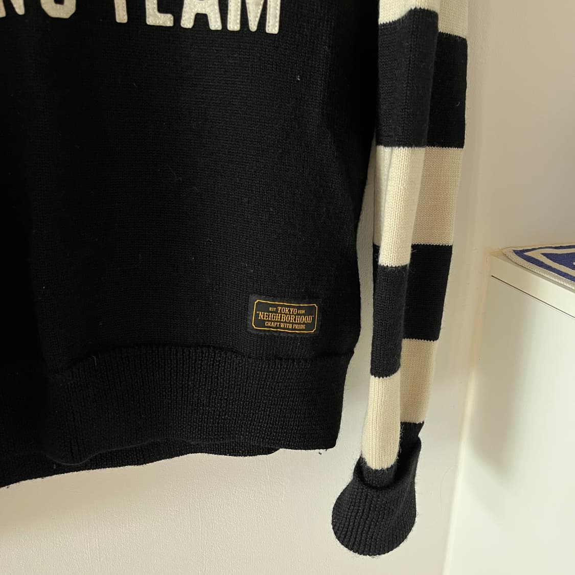 네이버후드 17fw 레이싱 하프집업 니트 상품이미지4