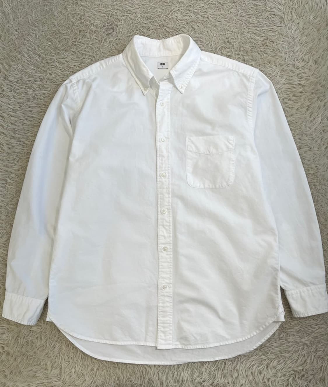 유니클로 화이트 옥스포드 셔츠/#3287 상품이미지1