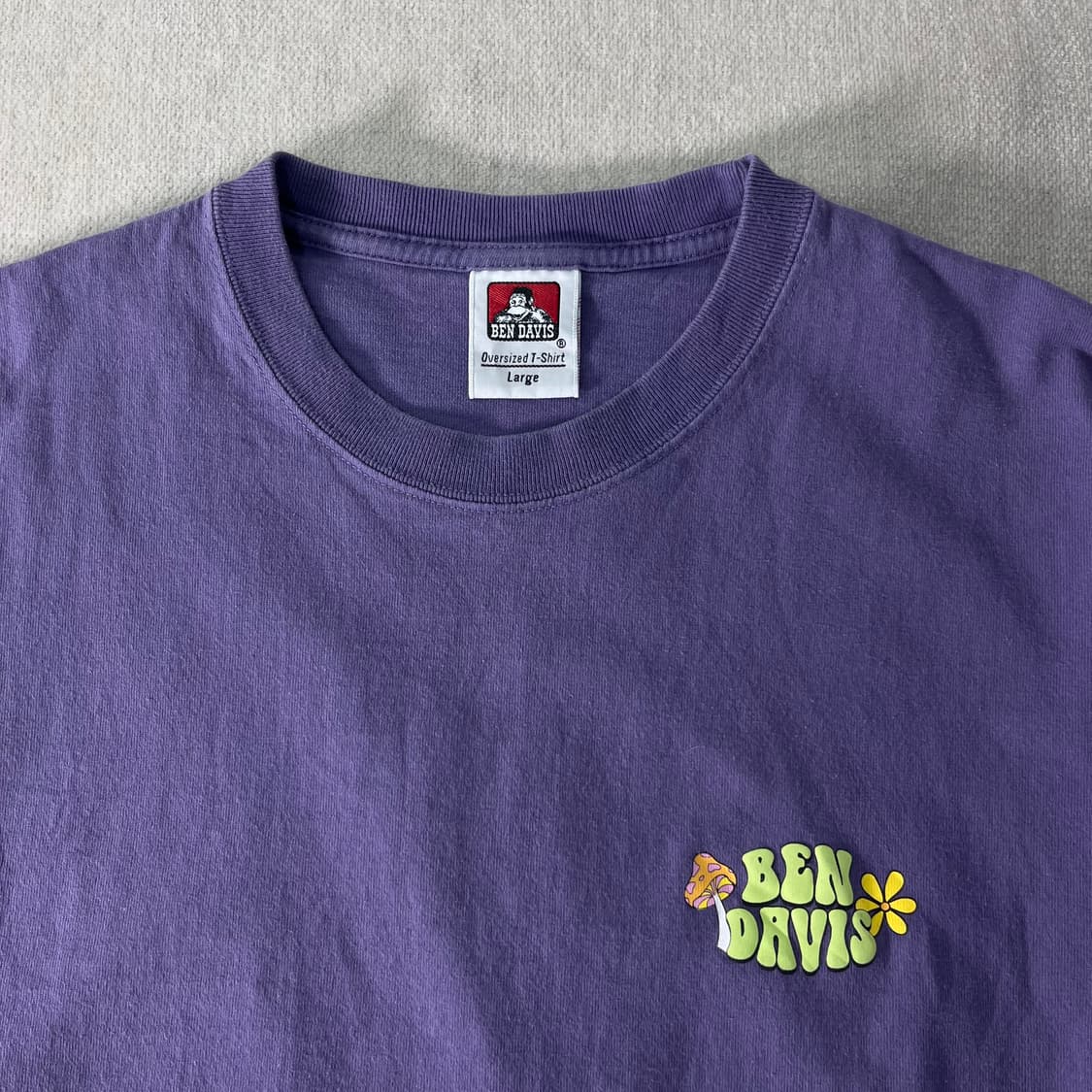 100 벤데이비스 퍼플 올드스쿨 반팔티 상품이미지3