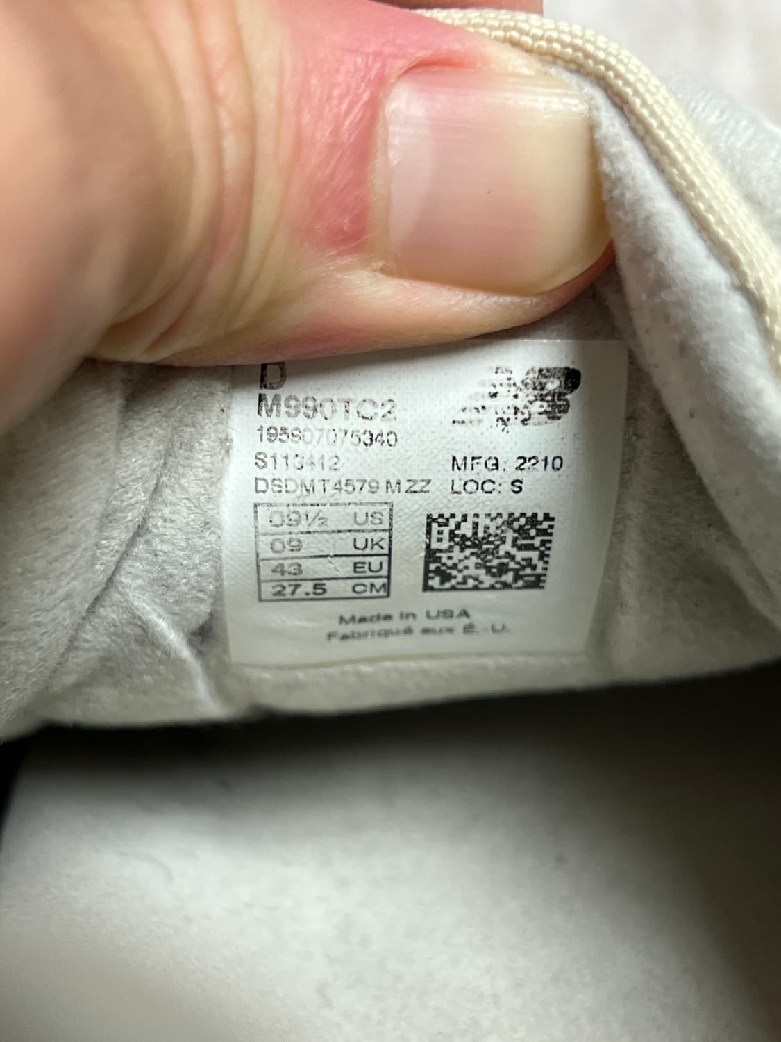 뉴발란스 USA  990v2 씨솔트 275 상품이미지6