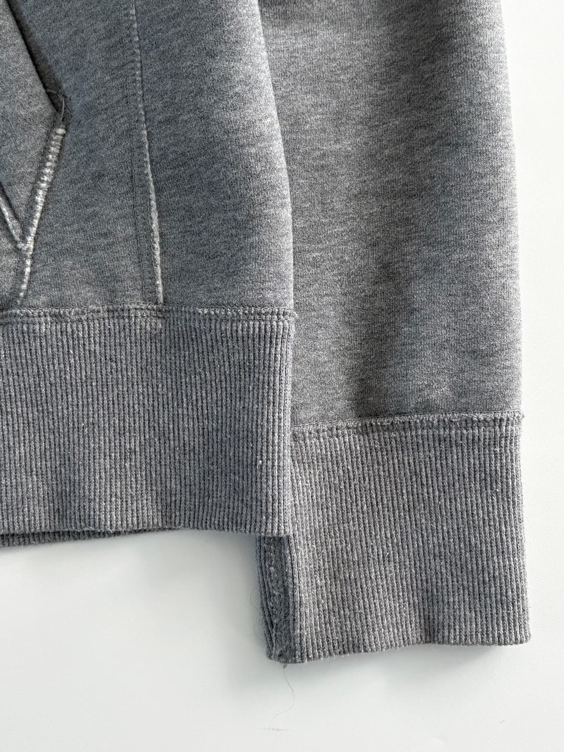 Abercrombie 아베크롬비 그레이컬러 로고 후드집업 상품이미지4