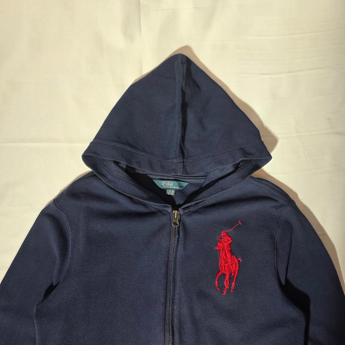 [L]폴로 랄프로렌 레드 빅포니 후드 집업 상품이미지3