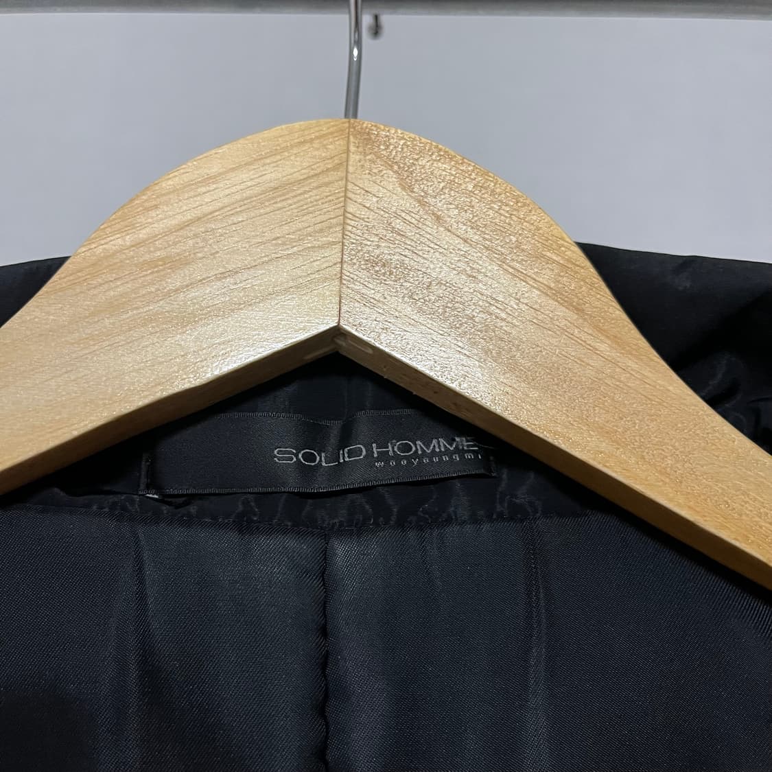 솔리드옴므 우영미 블랙 더블 버튼 코트 100 상품이미지3