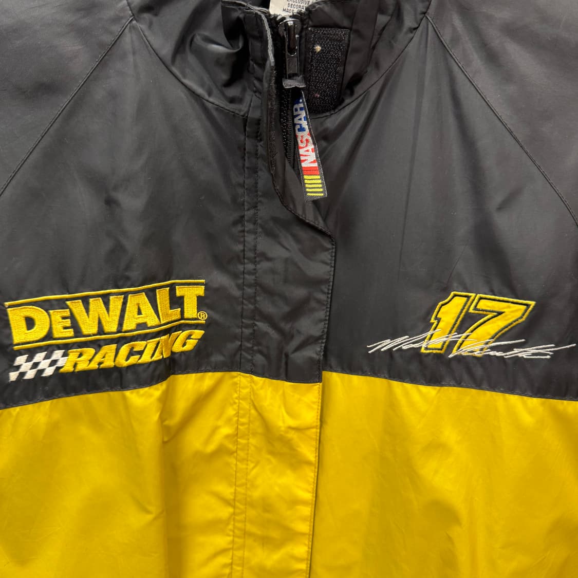 00s TEAM CALIBER X 나스카 DeWALT 바람막이 블랙 옐로 상품이미지5